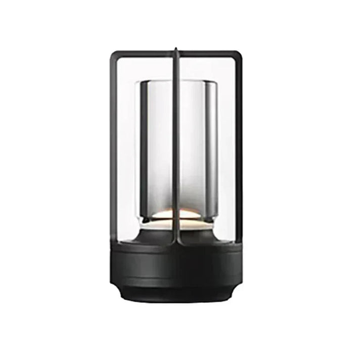 Rechargeable wireless table lamp with crystal glass - Portable LED light for indoor and outdoor areas | Kalsten