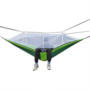 Outdoor Hammock with Mosquito Net (200kg Capacity)