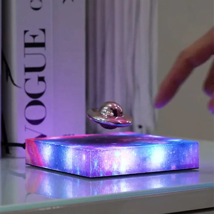 Magnetic Levitating Spaceship Rotating LED Night Lamp | Kalsten