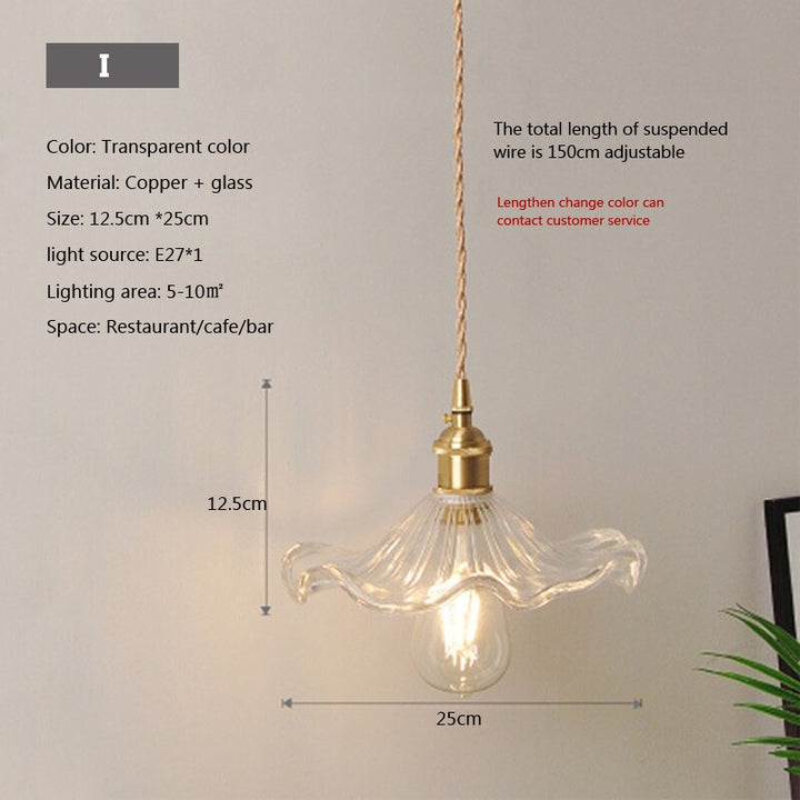 Nordic Brilliance Transparent Glass Pendant Lamp | Kalsten