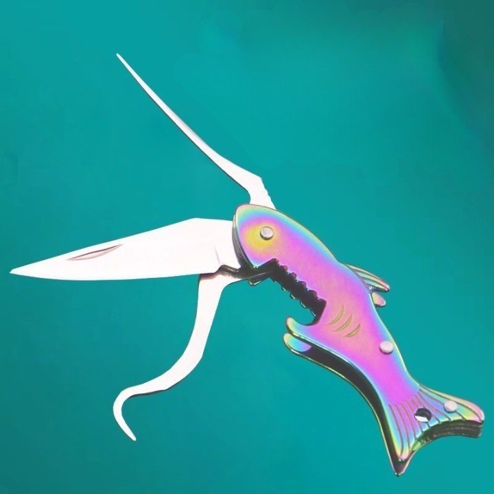 Sharp Shark Multifunctional Toothpick Knife Keychain | Kalsten