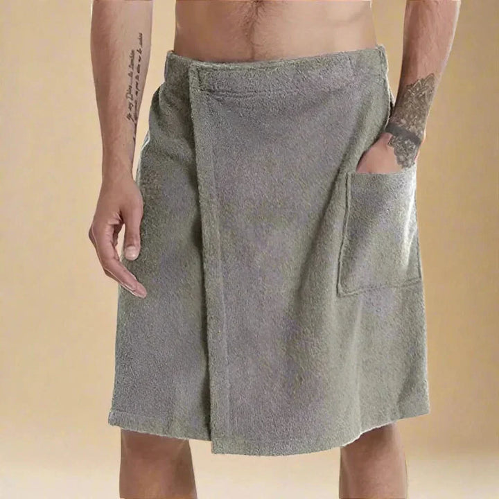Kalsten | PORTABLE BATH TOWEL ROBE – Soft & versatile bath towel with pockets for sauna, beach & fitness