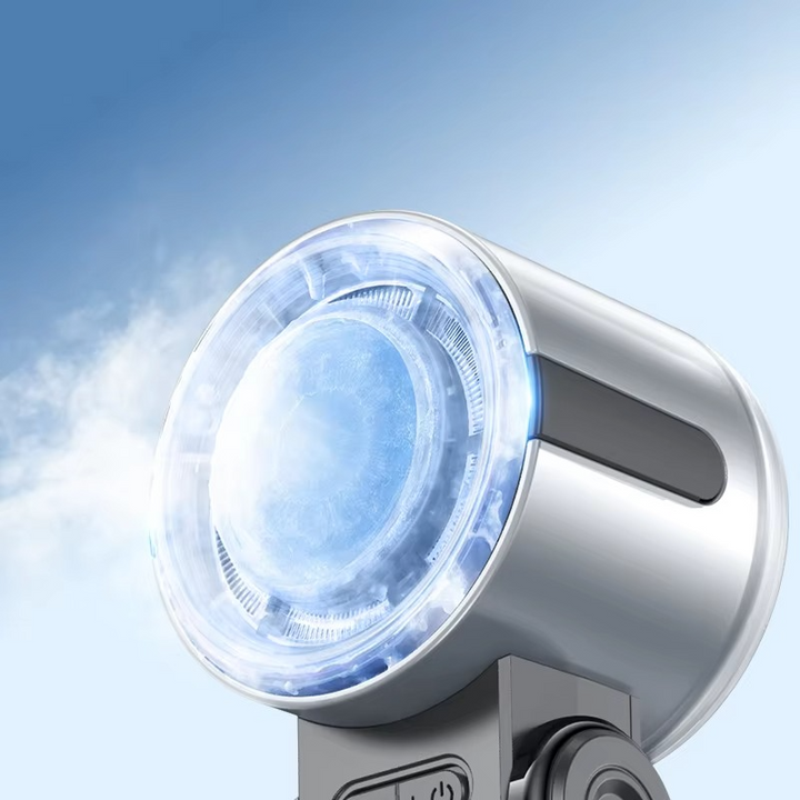 Foldable Turbine Handheld Fan with Integrated Ice Pack | Kalsten
