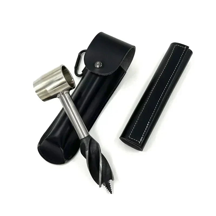 Kalsten | Bushcraft Hand Drill FerroDrill | Outdoor Survival Tool | Robust Carbon Steel | 16.5 cm