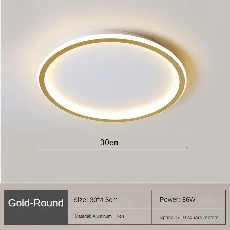 Modern LED Ceiling Light – Dimmable Indoor Lighting Fixture for Bedroom, Bathroom, Kitchen, and Corridor | Kalsten