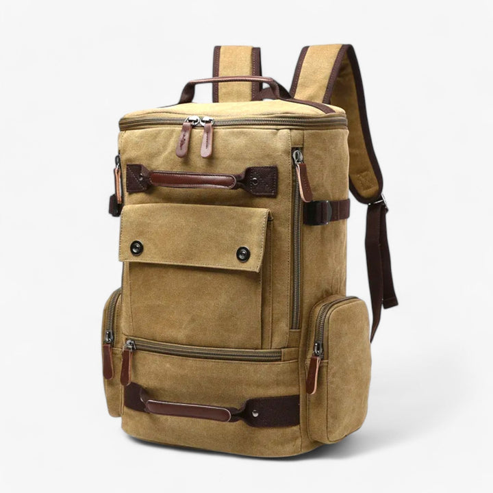 Kalsten | Vintage Canvas Backpack – Stylish & Functional with Laptop Compartment for Everyday & Adventure