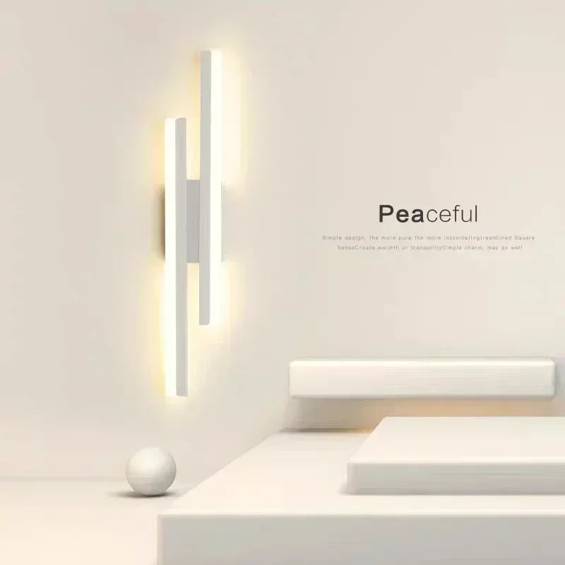 LED Bedroom Wall Lamp Wall Acrylic Lampshade Indoor Lighting for Living Room Corridor Light Fixture 50cm 16W | Kalsten