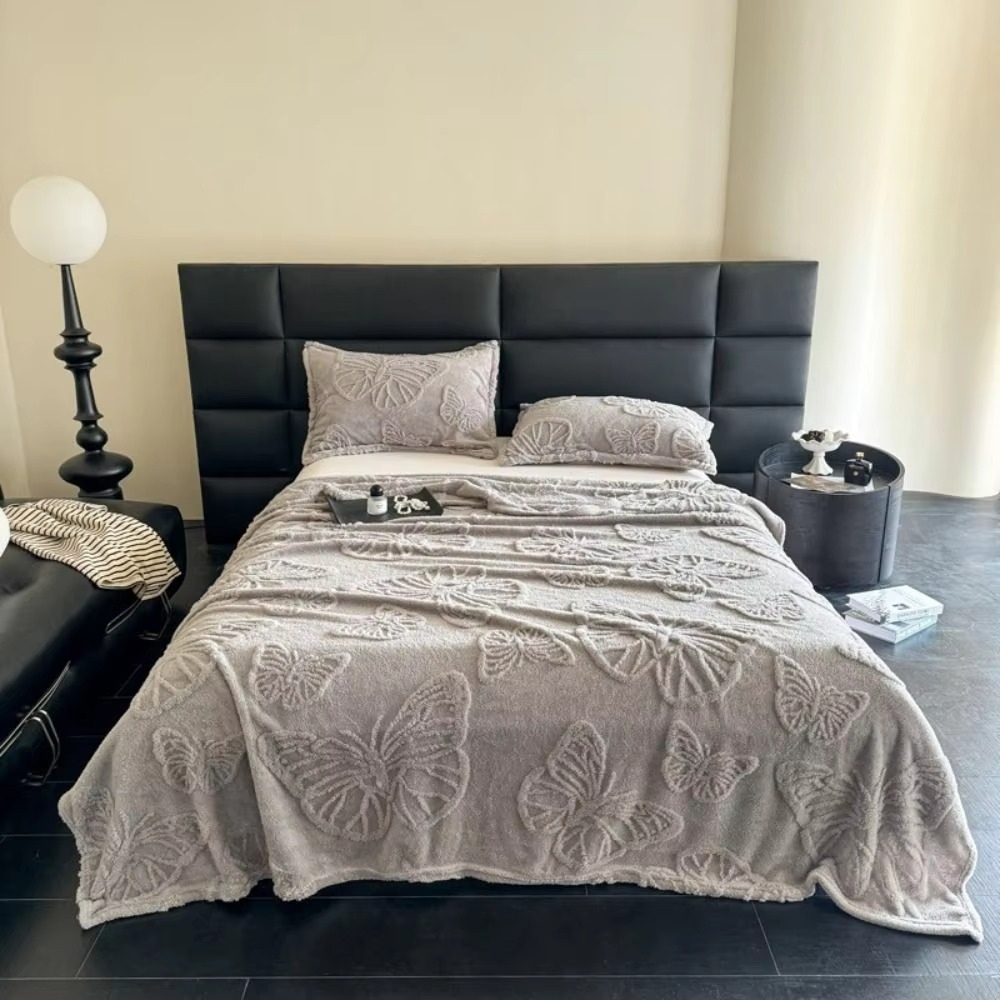 Double Sided Cooling Blanket with Breathable Cold Effect and 3D Butterfly Jacquard Design | Kalsten