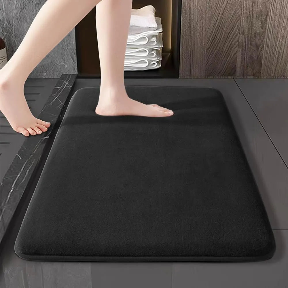 Ultra Absorbent Nordic Bath Mat Shower Room Floor Mat Super Anti-Slip Cushioned Soft Velvet Shower Mat For Washroom | Kalsten