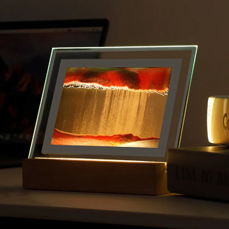 Sand Art LED Quicksand Artistic Table Lamp | Kalsten