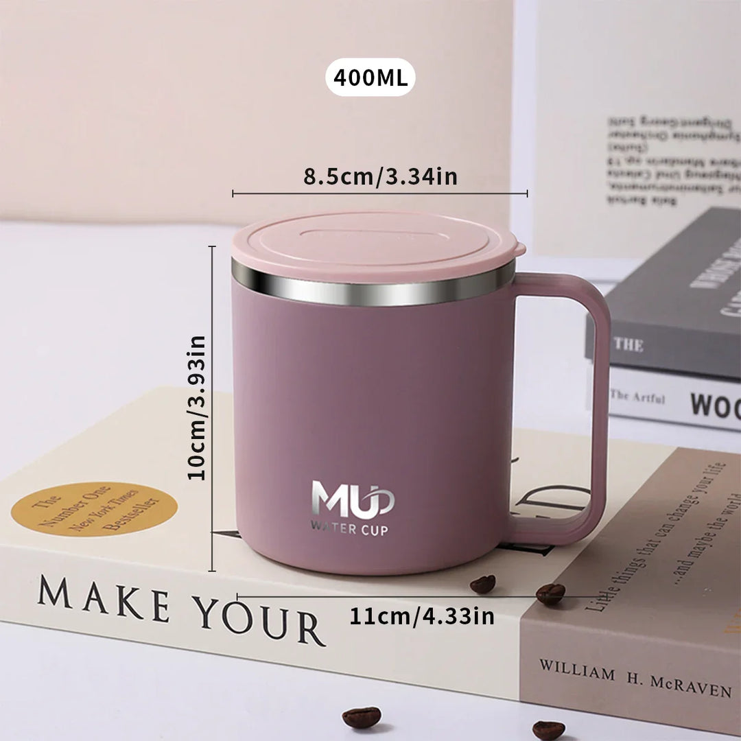 Insulated stainless steel coffee cup with lid | Kalsten