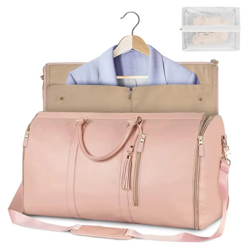 Kalsten | Large-Capacity Foldable Women's Garment Travel Bag with Hanging Suit Compartment