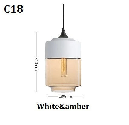 Modern Glass Pendant Lighting – Retro Ceiling Lamp for Kitchen, Dining Room, Bedroom, Bar, Cafe, and Indoor Table Decoration | Kalsten