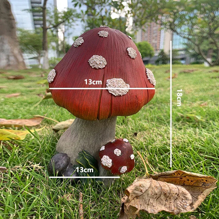 Outdoor Fairy Mushroom Resin Garden Decor | Kalsten