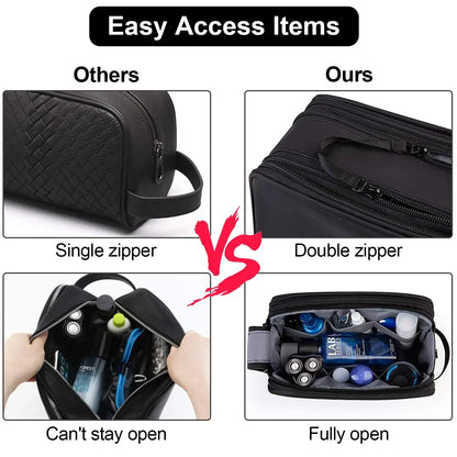 Skanto | Gentrax Toiletry Bag Men | Water-Resistant & Large | Durable Travel Organizer with Wet Compartment | Dopp Kit for Shaving & Grooming