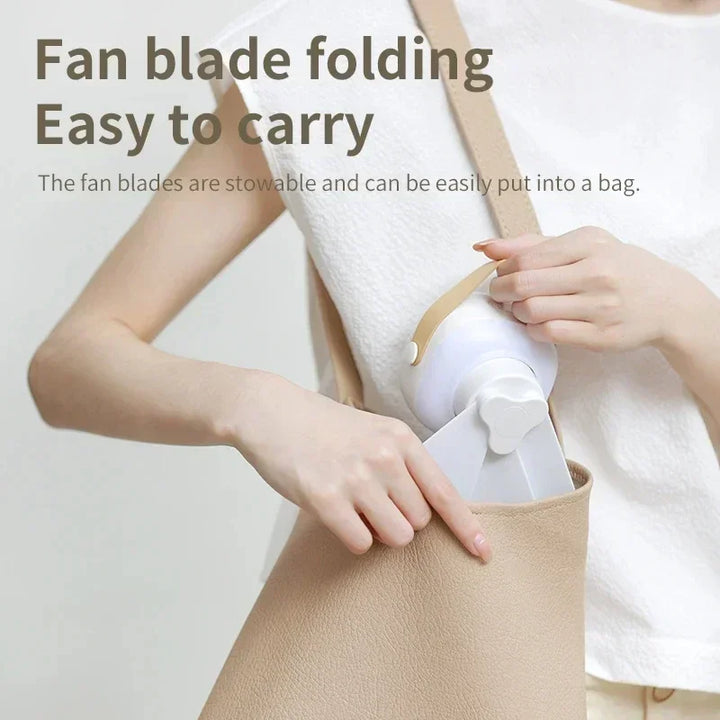 Portable Wireless Mini Ceiling Fan – USB Fan with Remote Control, Stand, Night Light for Home, Outdoor & Camping | Kalsten