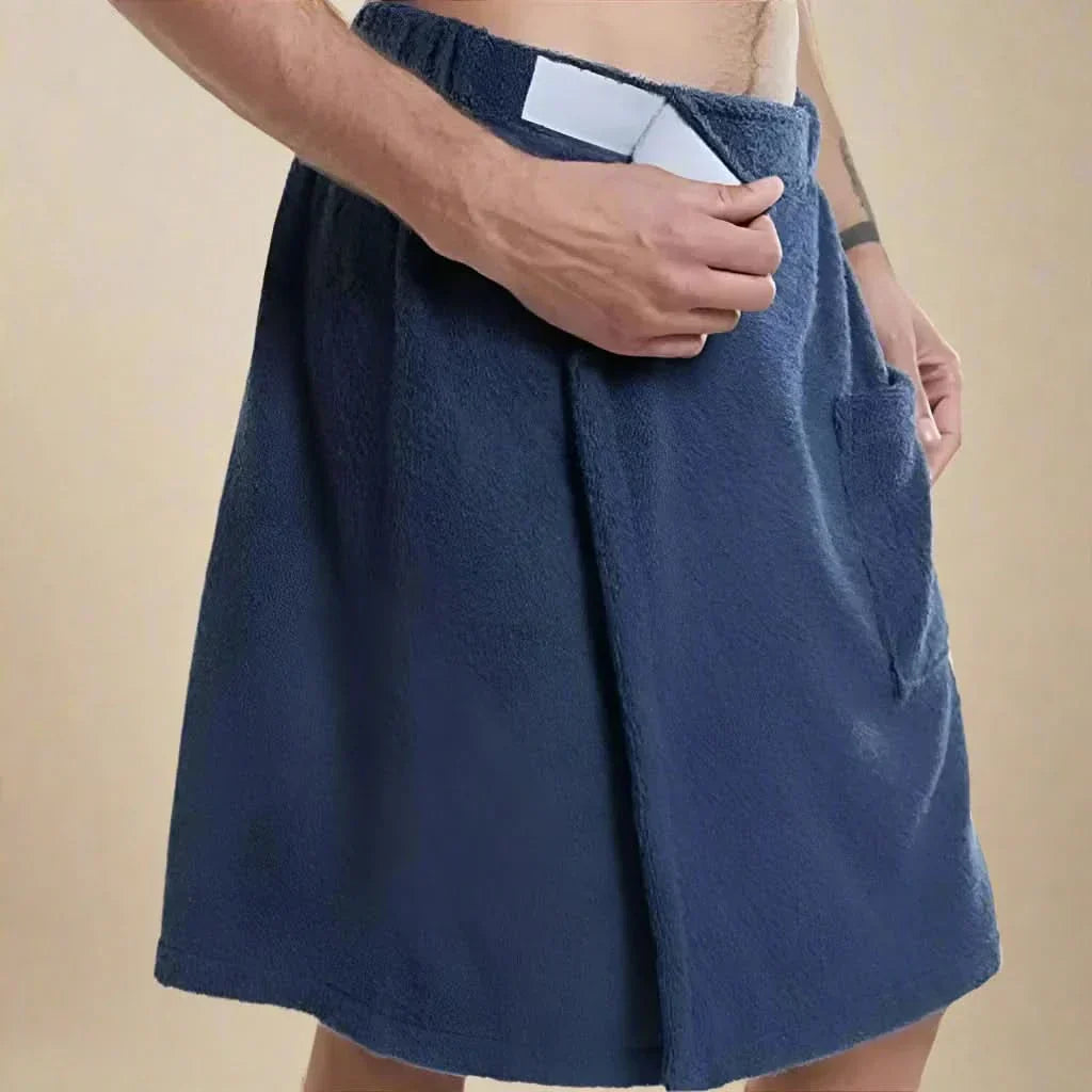 Kalsten | PORTABLE BATH TOWEL ROBE – Soft & versatile bath towel with pockets for sauna, beach & fitness