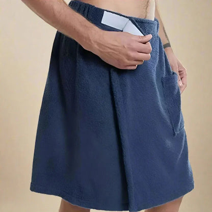 Wearable Bathrobe – Soft and versatile bath towel with pockets for sauna, beach and fitness