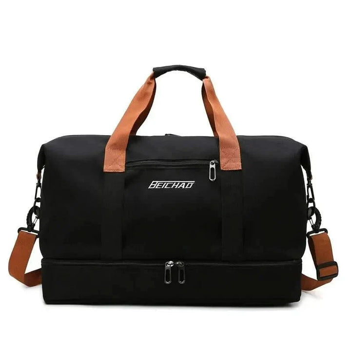 Kalsten | Portable fitness bag with shoe compartment and wet dry separator bag for active travelling