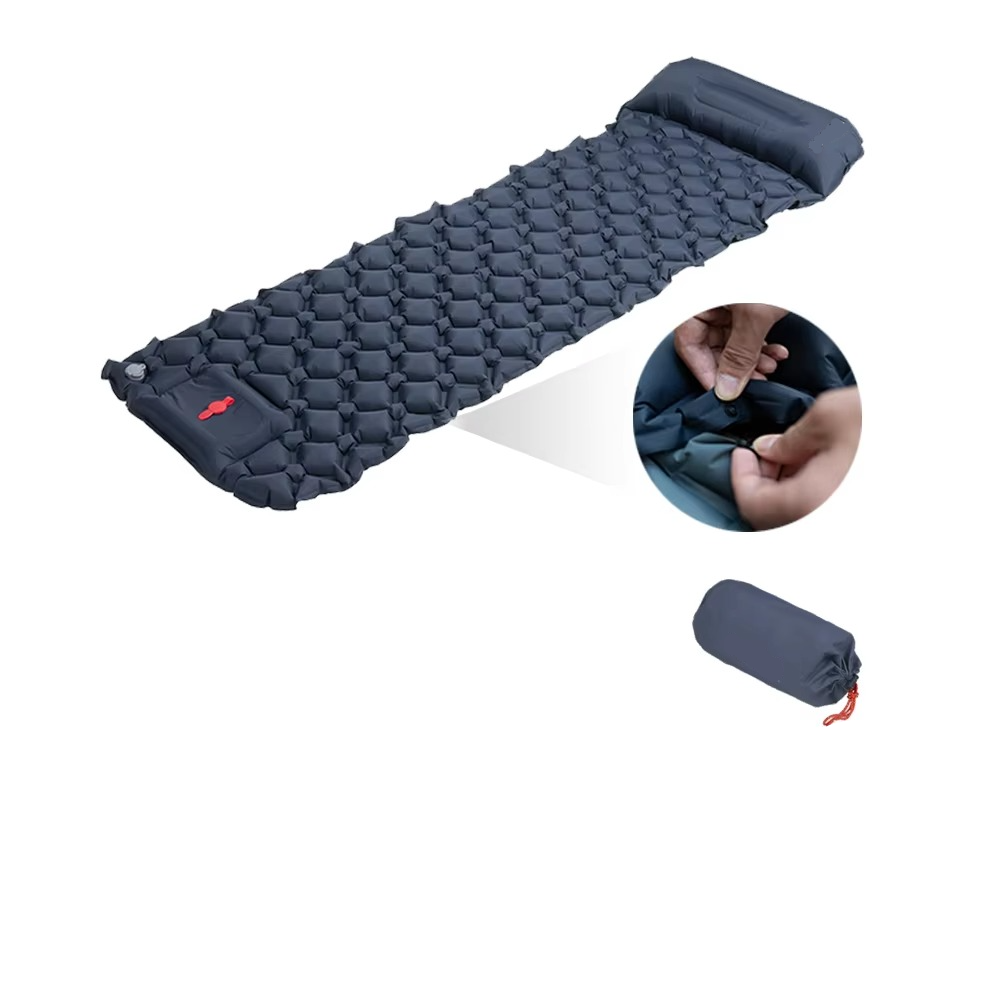 Kalsten | Inflatable Camping Sleeping Pad with Built-in Pillow Self-Inflating Air Cushion for Hiking and Outdoor Travel