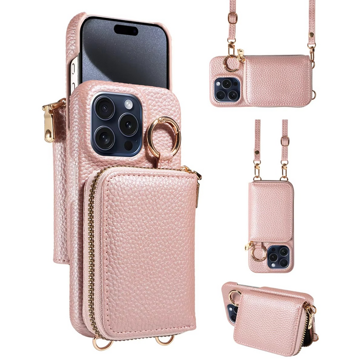 Kalsten | Premium Leather Multi-Function iPhone Case with Anti-Degaussing Protection