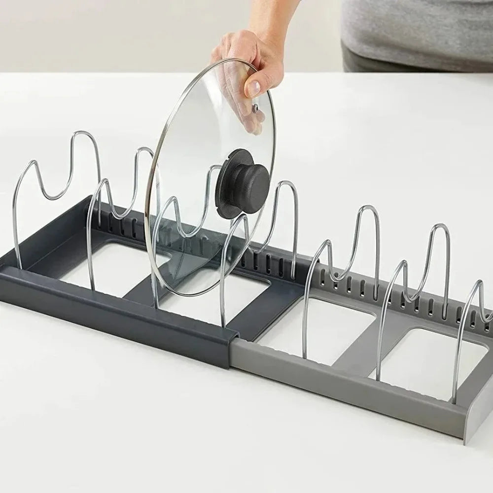 Retractable pot lid holder & pan organizer | Kalsten