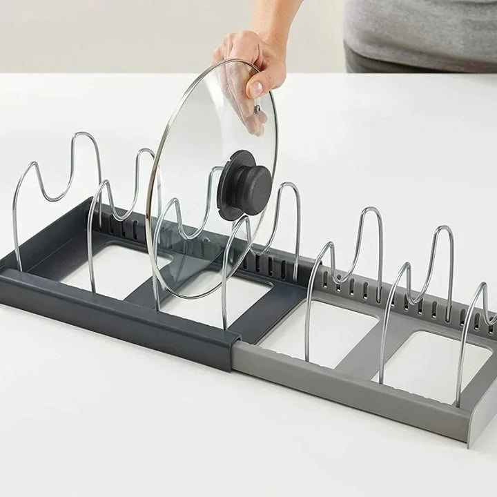 Retractable pot lid holder & pan organizer | Kalsten