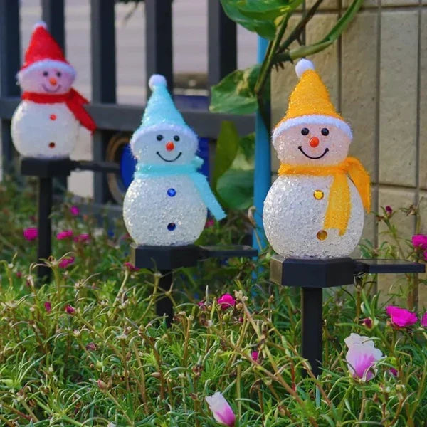 Solar-Powered Snowman Lamp - SolarSnow | Kalsten