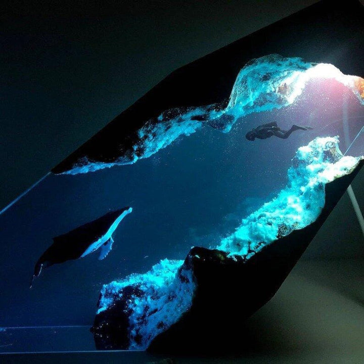 Deep Sea Adventure Resin Diver Lamp Decor | Kalsten