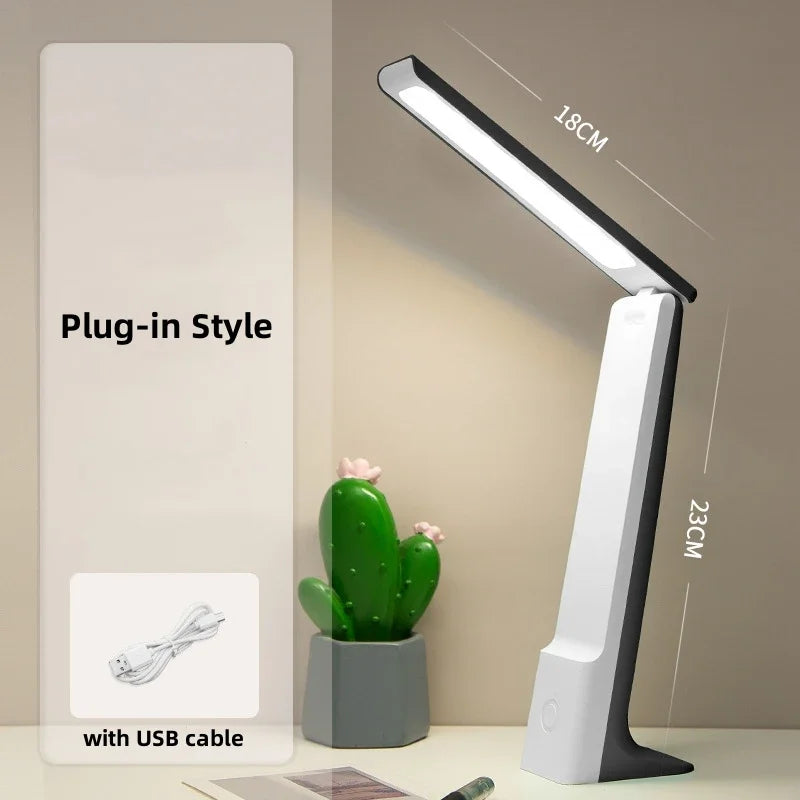 Lumora LED Table Lamp | Dimmable & Touch Control | 3 Light Colors | Battery 20h | White/Pink/Blue | Kalsten