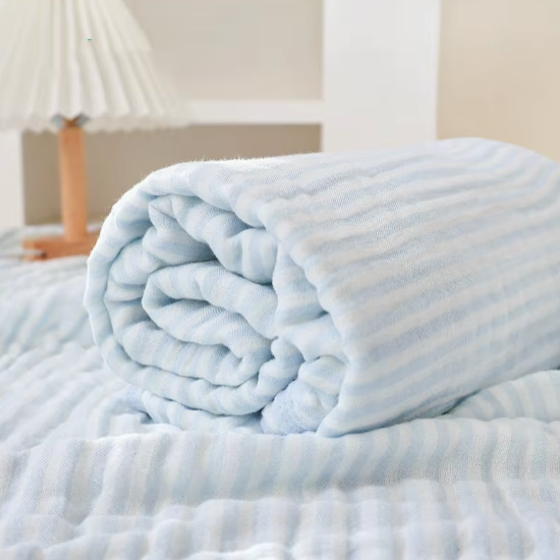 Kalsten | Premium 6-Layer Muslin Cotton & Bamboo Blend Baby Swaddle Blanket