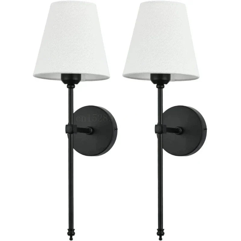 Modern American LED Wall Lamp with Cloth Lampshade | Kalsten