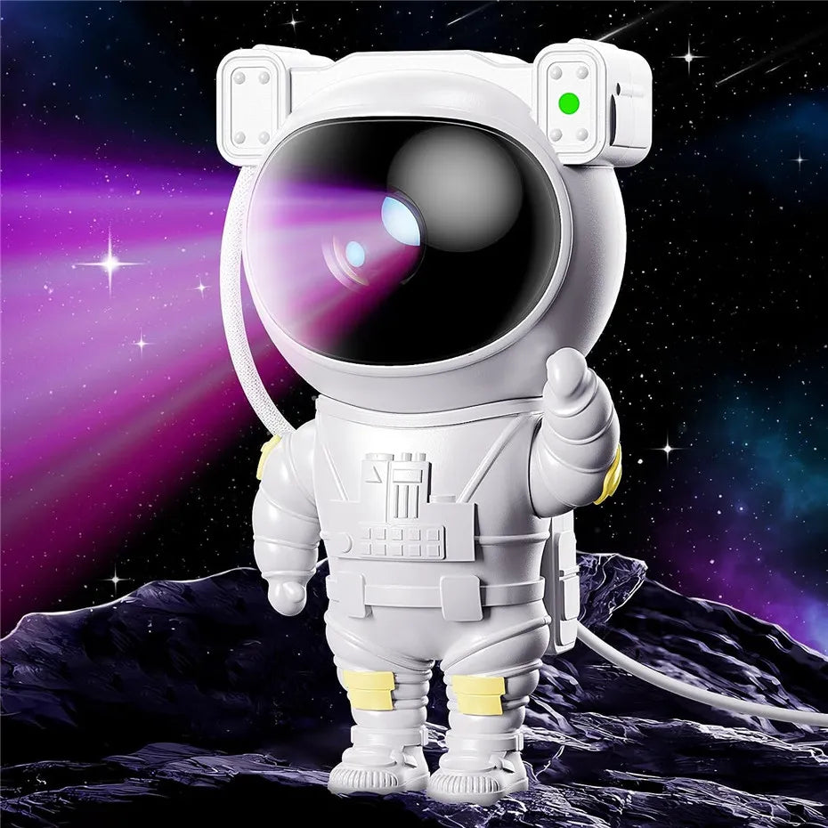 Astronaut Night Light Projector – LED Starry Sky Projector for Children's Room, Soothing Night Light with Galaxy and Space Projection, Dimmable and Adjustable | Kalsten
