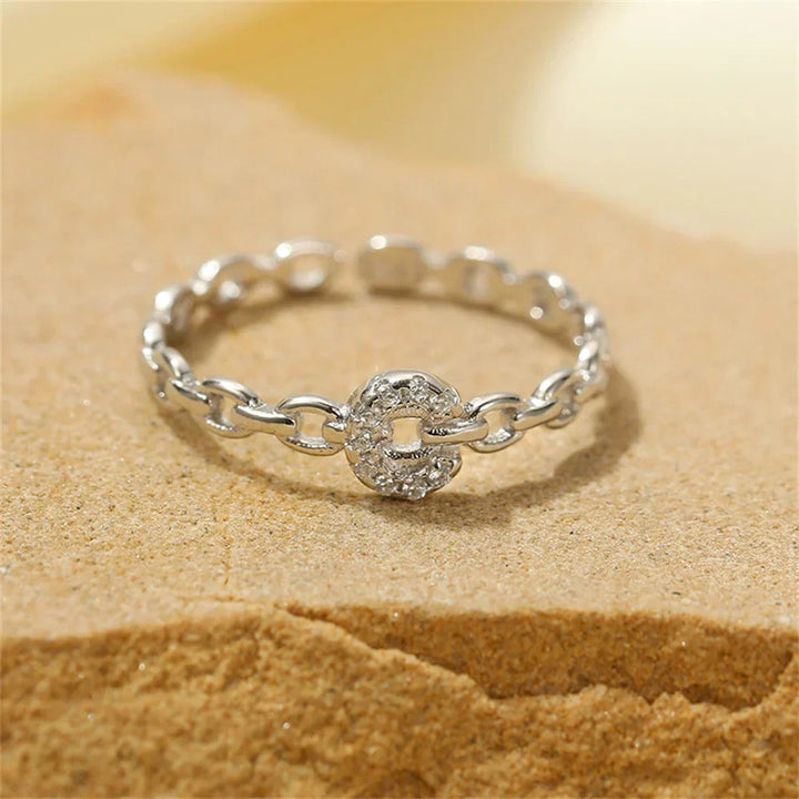Kalsten | Dainty Diamond Letter Initial Ring