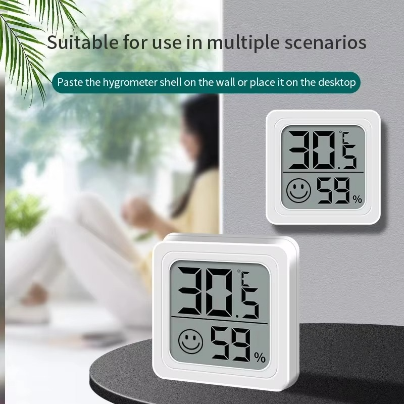Skanto | Indoor LCD Digital Thermometer and Hygrometer with Temperature and Humidity Sensor