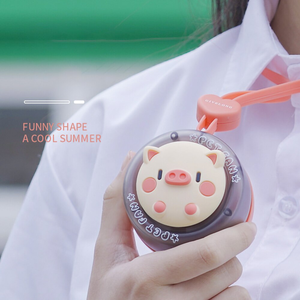 Cartoon Animal Mini Kids Neck Fan | Kalsten
