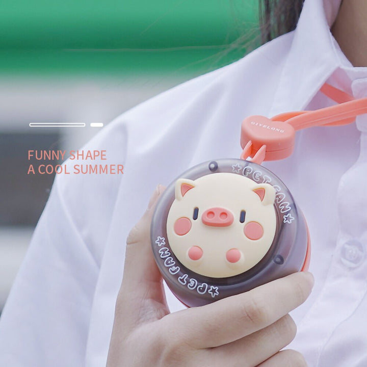 Cartoon Animal Mini Kids Neck Fan | Kalsten