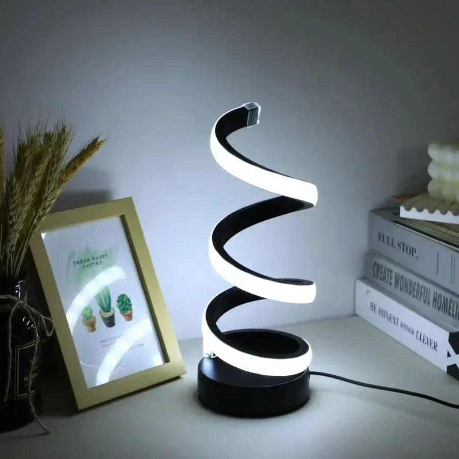 Spiral LED Table Lamp – Modern Adjustable Light | Kalsten
