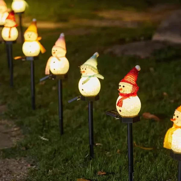 Solar-Powered Snowman Lamp - SolarSnow | Kalsten