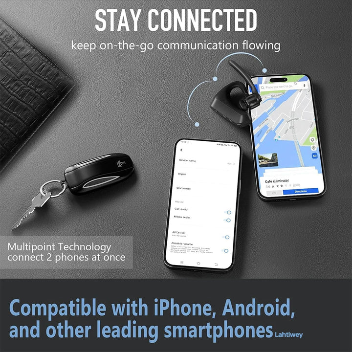 Kalsten | Noise-Cancelling Bluetooth Headset with Dual Microphones – Orivo