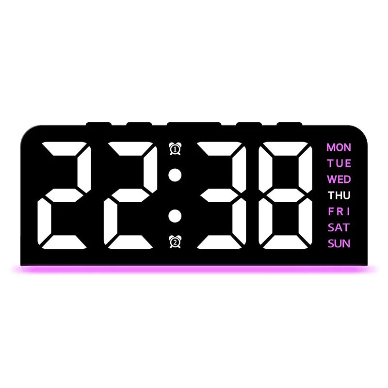 Modern LED Every Week Display Nightlight Alarm Clock | Karnz