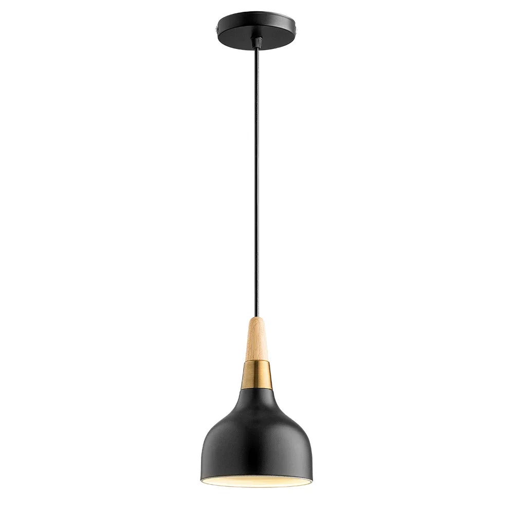 Nordic LED Pendant Light – 1.1m Wire, Modern Macaron Wood Hanger Lamp for Bedroom, Living Room, Restaurant & Home Decor | Kalsten