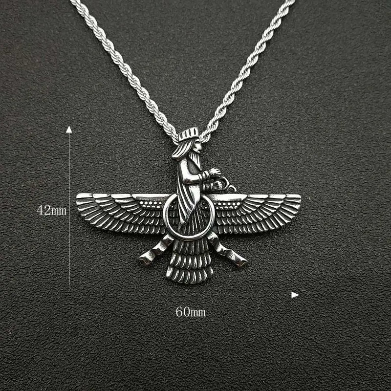 Kalsten | Zoroastrian Faravahar / Ahura Mazda Pendant Necklaces