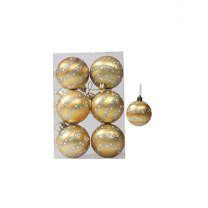 Elegant Snowflake Christmas Baubles Set – High-quality Christmas ornaments in red, white and gold, perfect for festive tree decoration at Christmas | Kalsten