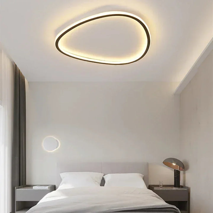 Modern LED Ceiling Lamp - Elegant Oval Design for Versatile Indoor Lighting | Kalsten