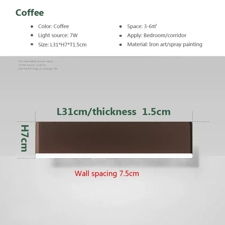 Modern LED Wall Lamp – Rotatable Aluminum Wall Light for Living Room, Bedroom, Dining Room, and Home Decor – Up & Down Indoor Wall Sconce | Kalsten
