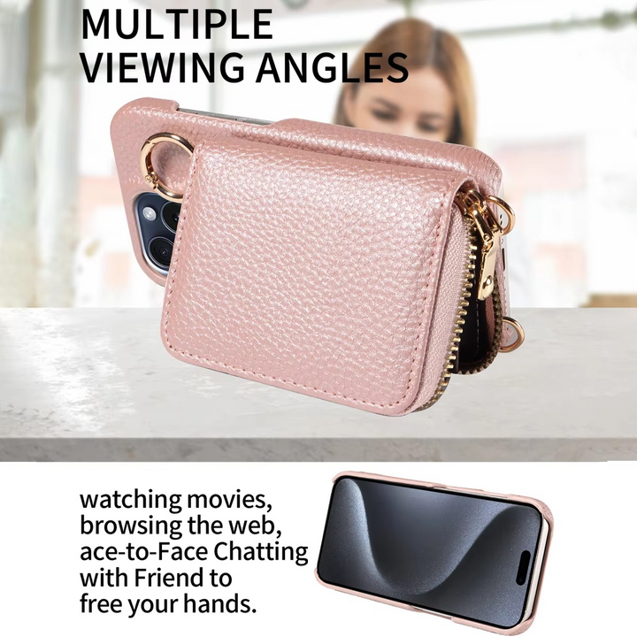 Kalsten | Premium Leather Multi-Function iPhone Case with Anti-Degaussing Protection