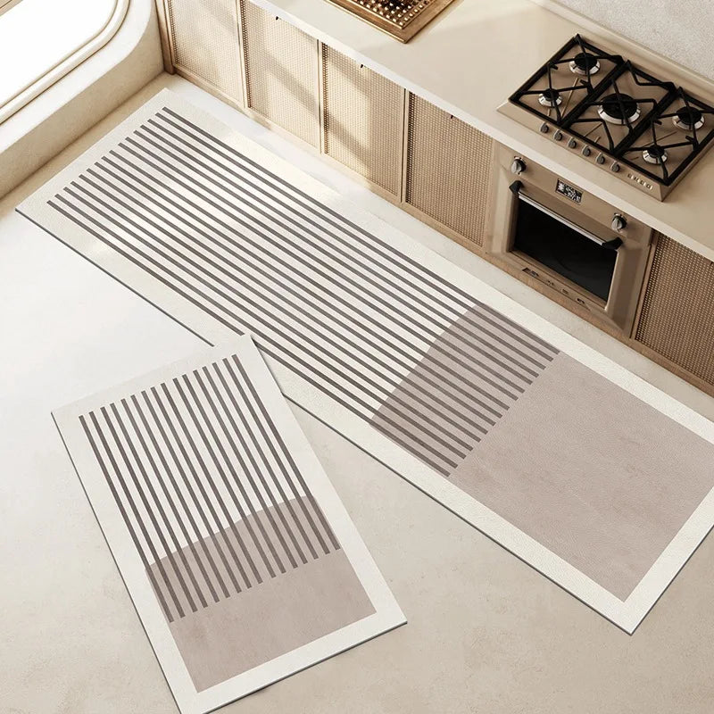 Kalsten | Kitchen & Bath Mat AquaStone | Diatomite & Velvet Look | Super Absorbent & Non-Slip | Washable & Durable