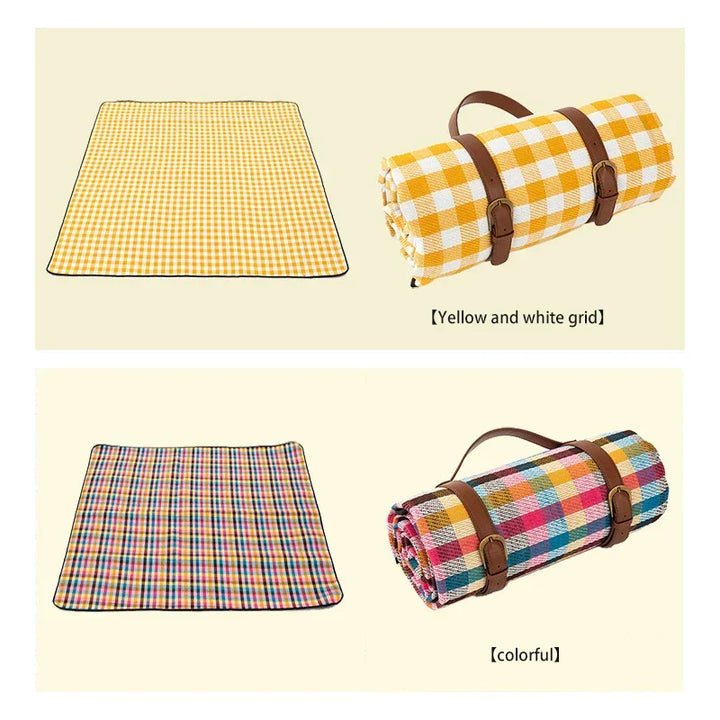 NovaPlaid | Waterproof Foldable Picnic Blanket with Carry Strap | Kalsten