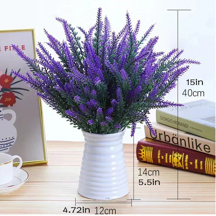 Kalsten | Floraven Lavender Bouquet | Artificial & Carefree | 5 Stems | For Indoor & Outdoor